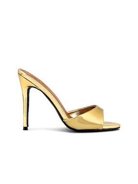Superdown Tori High Heels in Gold 9 With Box Womens Strappy Sandals